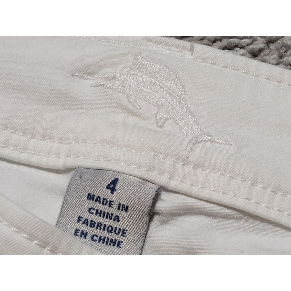 Tommy Bahama Shorts Women 4 White Bermuda 191-TW110609 Cotton Stretch Coastal - Picture 2 of 8